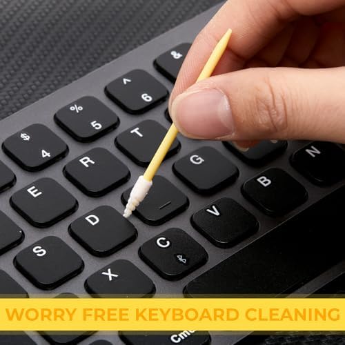 Chinco 200 Pcs Cleaning Swabs 2.56'' Sponge Tip Swabs Sticks Yellow - Image 2