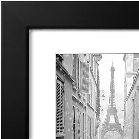 Americanflat 9x12 Picture Frame with Shatter-Resistant Glass - Use as 6x8 Frame with Mat or Display 9x12 Photo Without Mat - Signature Collection - Picture Frames for Tabletop and Wall Display - Black - Image 6