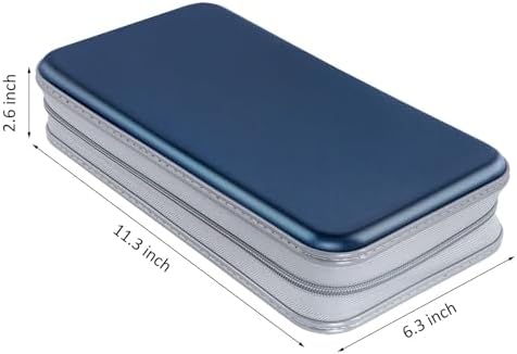 Siveit CD DVD Cases 96 Capacity Disc Storage Binder for Car(Dark Blue) - Image 6