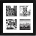 Americanflat 4x4 Collage Picture Frame - Fits 4 - Engineered Wood - Black by Americanflat