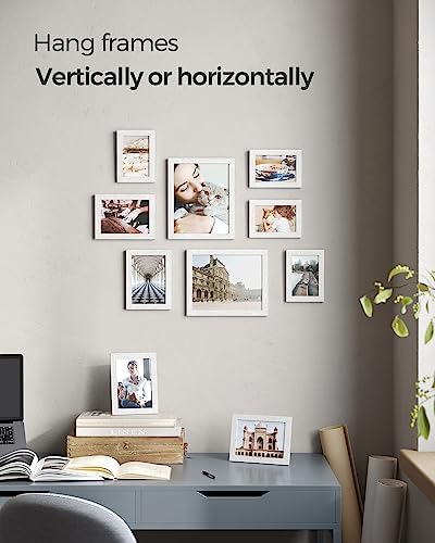 SONGMICS Collage Picture Frames, Set of 10, MDF, Glass, Paper - Image 3