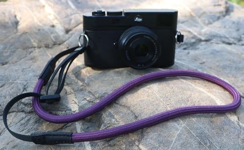Quick Release Camera Neck Strap Shoulder Strap Belt for Mirrorless Digital Cameras Climbing Rope with Quick Release QD Loops Connector with O-Ring Adjustable Length 30-53inch Purple - Image 3