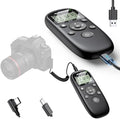 Rechargeable Intervalometer Timer Shutter Release Remote with LCD Screen by AODELAN