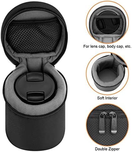 ARVOK Camera Lens Case, Water Resistant Protective Pouch for DSLR Camera, 4 Size Thick Bag for Nikon, Tamron, Sigma, Pentax, Sony, Fuji, Panasonic (4 Pack) - Image 2