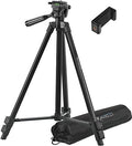 Ravelli APLT3 53" Light Weight Aluminum Tripod, with Carrying Bag and Universal Smartphone Mount Adapter by Ravelli