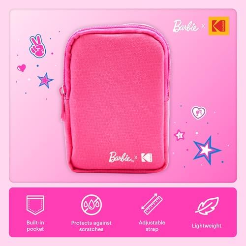 Kodak x Barbie Step Slim Wireless Instant Portable Photo Mobile Printer Gift Bundle (Signature Style)+ Barbie Camera Case, Photo Album, Sticker & Hanging Frames, 50 Stickers + Zink Paper (20 Sheets) - Image 3