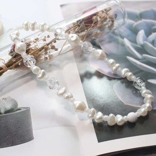Beaded Camera Wrist Strap,Cute Phone Charm Decor,Pearl Bracelet Wrist Strap - Image 4
