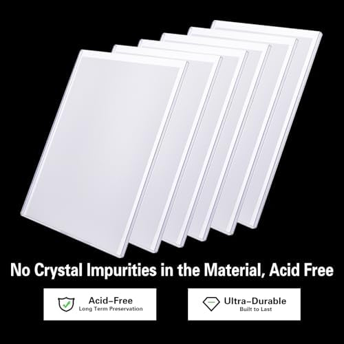 10ct Silver-Age Comic Book Toploaders - Crystal Clear Comic Book Top loaders, Premium PVC Comic Book Topload, Hard Plastic Comic Book Holders, Protection for Display, Storage, Collection - Image 4