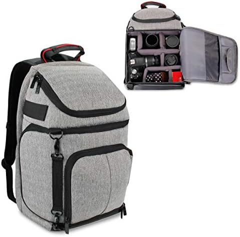 USA Gear DSLR Camera Backpack with Padded Dividers, Tripod Holder, Laptop Compartment, Rain Cover and Accessory Storage Compatible wIth Cameras from Nikon, Canon, Sony, Pentax and More by USAGEAR