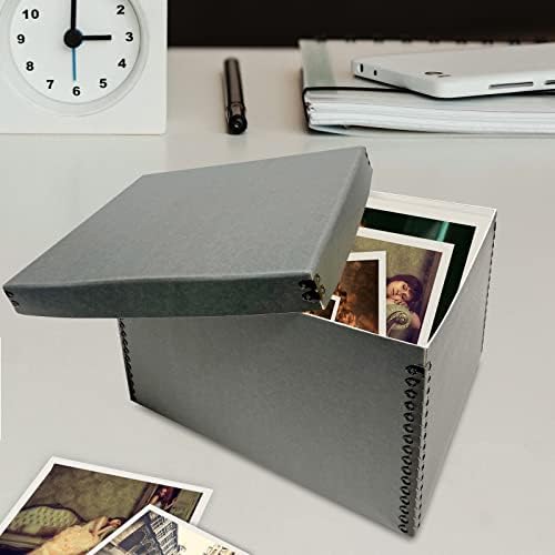 Lineco Record Storage Box 12x15x10 inch, Acid-Free Gray Boxboard, 1 Pack - Image 7