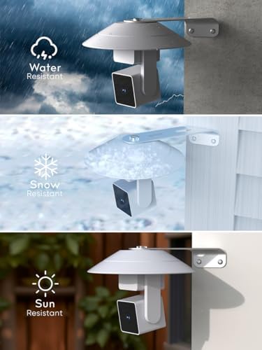 Gcioii 2 Pack Wall Mount for WYZE Cam Pan V3 & Cam Pan V4, Weatherproof Cover and Outside Corner Accessories, Reduce Blind Spots (White, Camera not Included) - Image 4