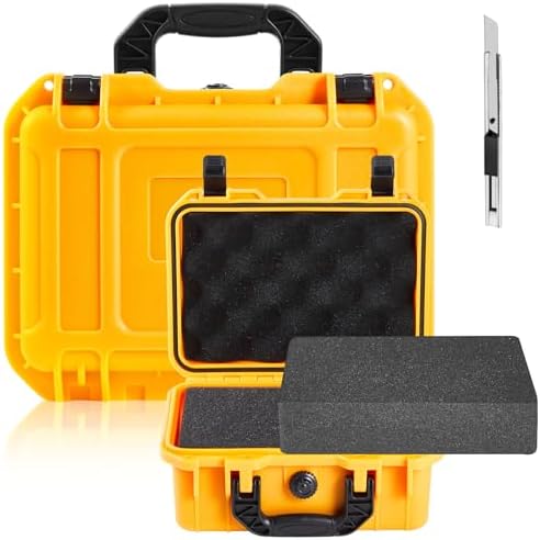 Relaxweex 14.3 x 11.4 x 4.5 Inch Hard Case, Stripe Shell, Yellow by Relaxweex