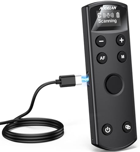 for Canon Camera Wireless Remote Control, Rechargeable OLED Shutter Release by AODELAN