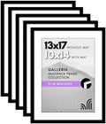 Americanflat 13x17 Picture Frame 5-Pack - Matted to 10x14 - Black by Americanflat