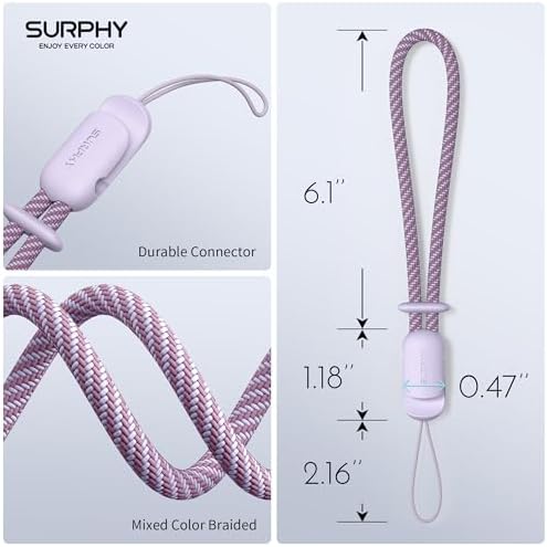 SURPHY 2 Pack Phone Lanyard, Phone Wrist Strap for Case, Camera Wrist Strap - Image 5