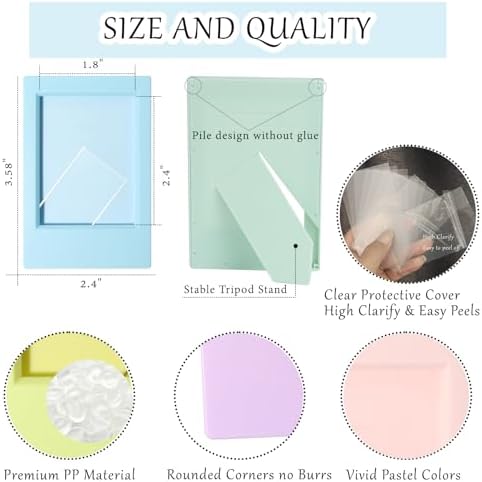 10Pack Mini Picture Frames Snug Fit 54x86mm Fujifilm Instax Mini Film - Image 4