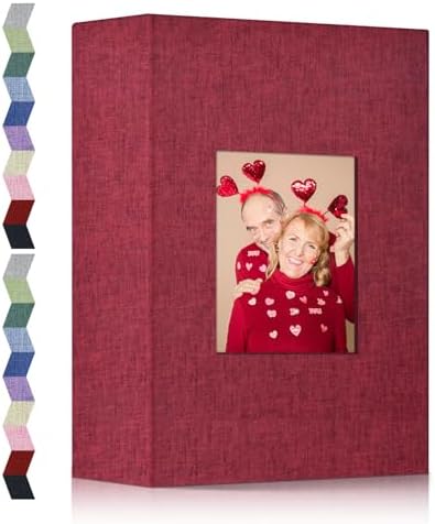 popotop Photo Album 4x6-200 Photos Photo Books with 200 Horizontal Pockets,Linen Cover Albums for Family Wedding Anniversary Baby Vacation Pictures by Popotop