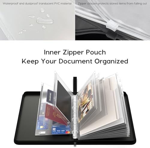 Important Document Organizer Binder, Birth Certificate Protector - Image 3