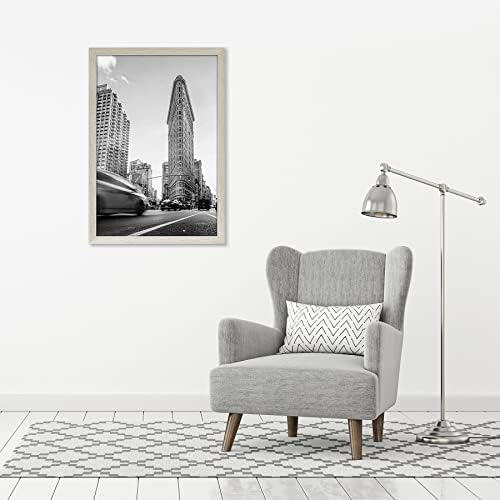 Americanflat 24x36 Poster Frame - Gray Engineered Wood with Polished Plexiglass - Wide Picture Frame for Vertical or Horizontal Wall Display - Epic Collection - Gray - Image 5