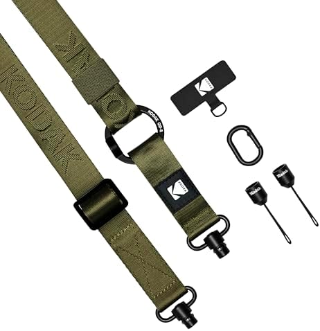 KODAK Multi-Purpose Camera Strap (Olive) - Quick-Detach System, Lightweight, Durable Metal Swivels, Multiple Usages, SLR Cameras, Compact Cameras, Smart Phones - Image 2