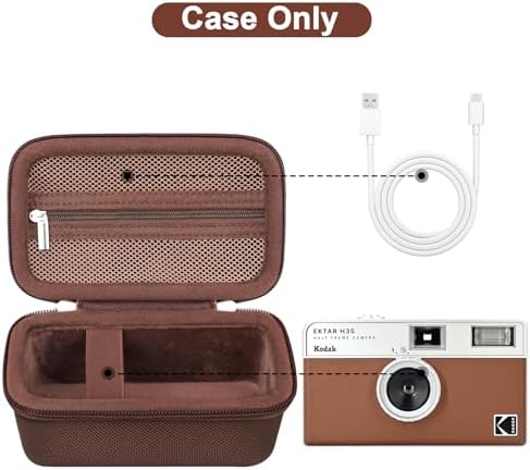 Canboc Carrying Case for KODAK EKTAR H35/ H35N/ EC35/ Snapic A1 Film Camera - Image 2
