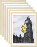 Picture Frame, Set of 6 12x16 Natural, Poster Frame with Plexiglass, Wall Mount, Ideal Gift for Any Occasion by BSRHOME