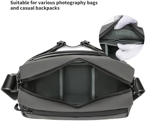 Shockproof Camera Storage Bag Removable Padded Insert Flexible Compartments Foldable Design Equipment Protecting Shockproof Camera Storage - Image 3