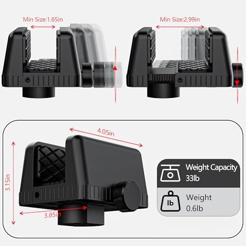 Universal Rifle Clamp Shooting Rest – Lightweight Hunting Tripod Clamp with 1/4” Mounting Hole, Quick Release Plate for Shooting and Target Practice - Image 3