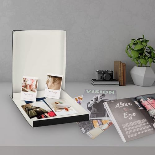Lineco Museum Archival Storage Box, Drop Front, 11.75x15.25x1.5 in, Black - Image 5