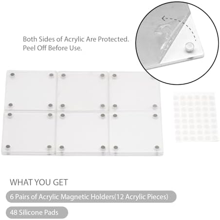 Premium Acrylic Magnetic Reversal Film Holders, 6 Packs Archival Storage High Transparency Display Holder for Reversal Film 35mm - Image 4