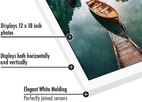 Americanflat 12x18 Picture Frame - Engineered Wood - White - Image 3