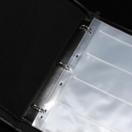 50PCS 120 Film Negative Sleeves Acid Free Archival Film Negative Storage for 120 film Can Hold 16 Pieces of 6×4.5 CM 12 Pieces of 6×6 CM Per Page Compatible with 3-Ring Binders for Organizing 120 Film - Image 5