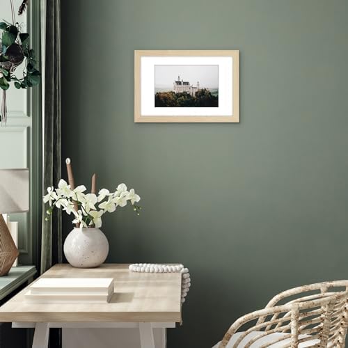 Americanflat 11x17 Picture Frame - Matted to 8x12 - Natural Oak - Image 6