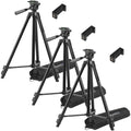 Ravelli APLT3 53" (3-Pack of Tripods) Light Weight Aluminum Tripod, with Three Carrying Bags and Three Universal Smartphone Mount Adapters by Ravelli