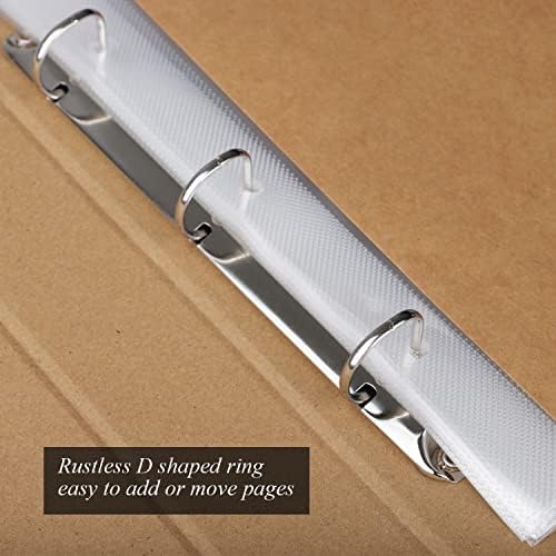 1DOT2 12x12 Inch 3 Ring DIY Scrapbook Photo Album, Yellow - Image 5