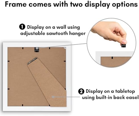 Americanflat 8x8 Picture Frame - Engineered Wood - White - Image 5