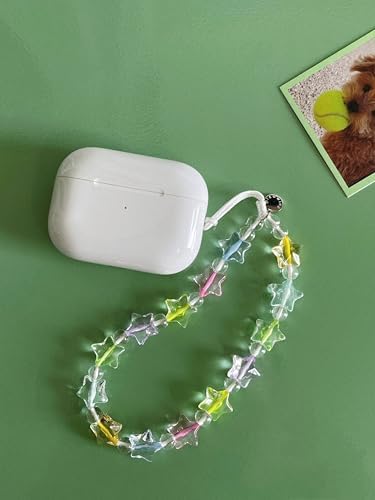 Drawwind Phone Charm Beaded Wristlet Strap Universal Cell Phone Lanyard Cute Bracelet Wrist Strap Beaded Chain String Handmade Accessories for Case Camera Bags (Dream Star) - Image 2