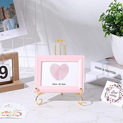 10 Pack 8 Inch Iron Plate Stands for Display, Plate Holder Display Stand, Gold Easel Stands for Photo, Picture Frame, Decorative Plate, Dish, Book and Tabletop Art (Gold, 8 Inch) - Image 5