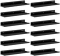 Lifewit Acrylic Floating Shelves for Wall 14" Black, 12 Pack by Lifewit