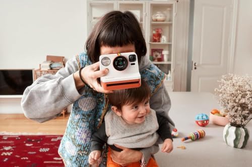 Polaroid Now 3rd Generation i-Type Instant Film Camera, Pebble White+ 8 Color Film Photos + Tudak Accessories Bundle, Incl. Compatible Carrying Case, 64-Pocket Photo Album & Microfiber Cleaning Cloth - Image 7