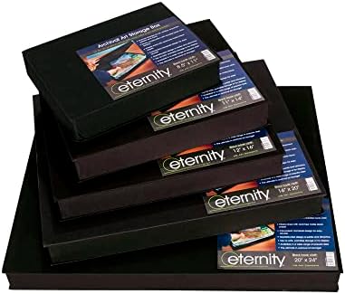 HG Art Concepts Eternity Archival Clamshell Photo Storage Box, Black - 9"x12", 2 Pack - For Storing Artwork, Photos & Documents, Deluxe Acid-Free, Sturdy & Lined With Archive-Quality Paper - Image 7