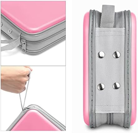 Siveit CD/DVD Cases 40 Capacity Disc Storage Binder for Car(Light Pink) - Image 3
