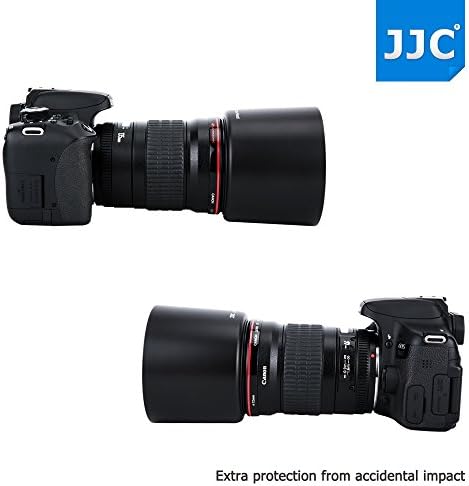 JJC Dedicated Reversible Lens Hood Shade Protector for Canon EF 135mm F2L USM & Canon EF 180mm F3.5L Macro USM Lens Replaces Canon ET-78II ET78II Lens Hood - Image 6