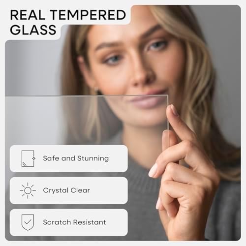 Homeforia 12x12 Black Oak Picture Frame, High-End Wood, 10x10 Mat, Glass - Image 4