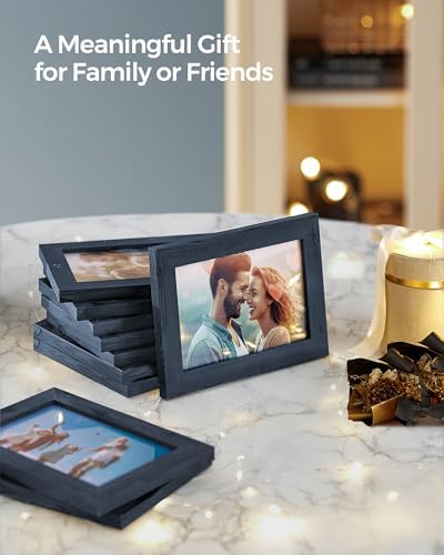 SONGMICS Collage Picture Frames for Wall Decor, 10-Pack 4 x 6, Glass Front - Image 2