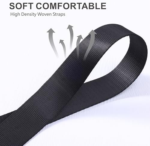 Padwa Lifestyle Black Adjustable Camera Strap - 1.5" Top Layer Cowhide Head Camera Straps for Photographers, Nylon Adjustable Neck Shoulder & Crossbody Strap Quick Release for All Cameras - Image 4