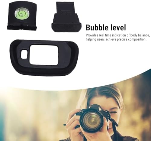 Camera Eyecup Hot Shoe Cover Spirit Level Kit, Seamless Fit Soft Eyecup Anti Dust Protection Accurate Leveling, with Bubble Level for R7 Camera - Image 4