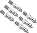 PATIKIL M8 Thread Tripod Spike, 6 Pack Camera Tripod Ground Spike Screw Stainless Steel Spike Mount Adapter for Monopod Style 2, Silver by PATIKIL