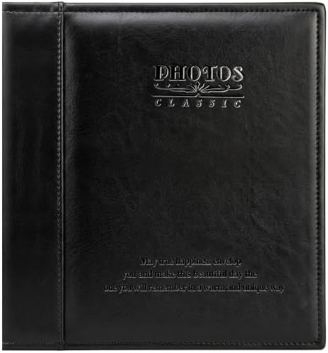 Zoview Black Large Self-Adhesive Photo Album, PU Leather Cover - Image 7