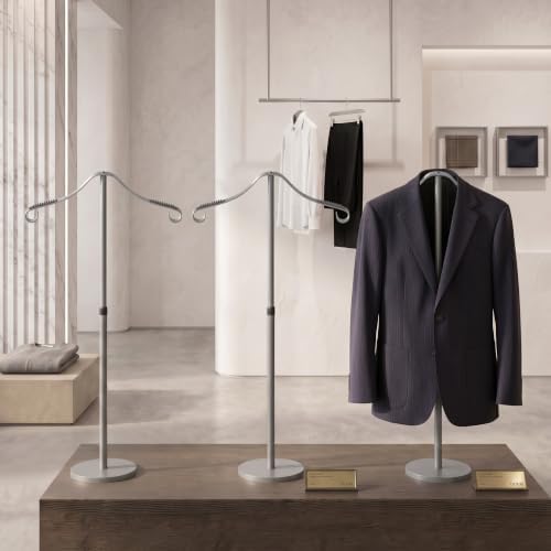 Shirt Display Stand Mannequin Torso 18-33" Adjustable,Grey,2 Pack by Unknown